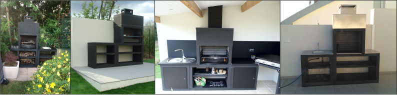 Barbecue Moderne avec Évier Barbecue Moderne avec Évier
