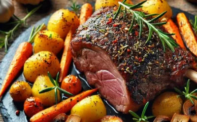 Recette de Pâques : le gigot d'agneau au four à bois et ses légumes