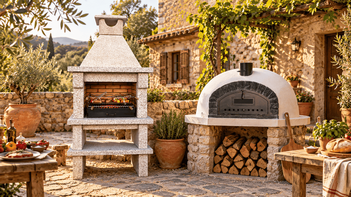 Barbecue fixe ou four à bois : comparer le vrai budget