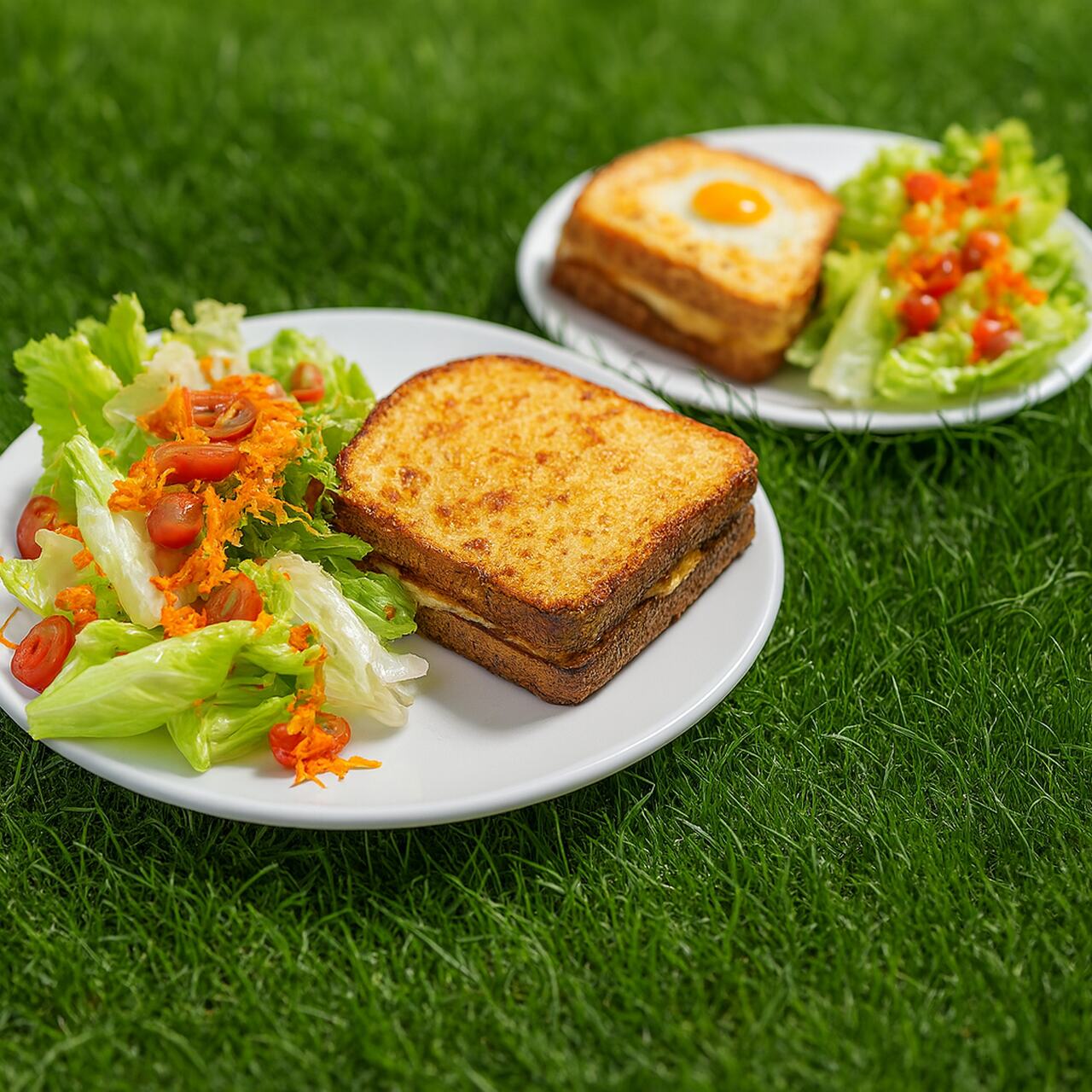 Croque-monsieur traiteur doré cuit au four à bois Maximus