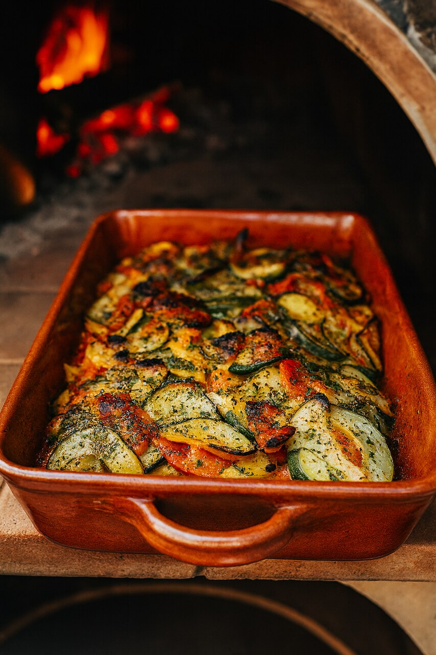 Légumes de printemps frais grillés au four à bois et barbecue