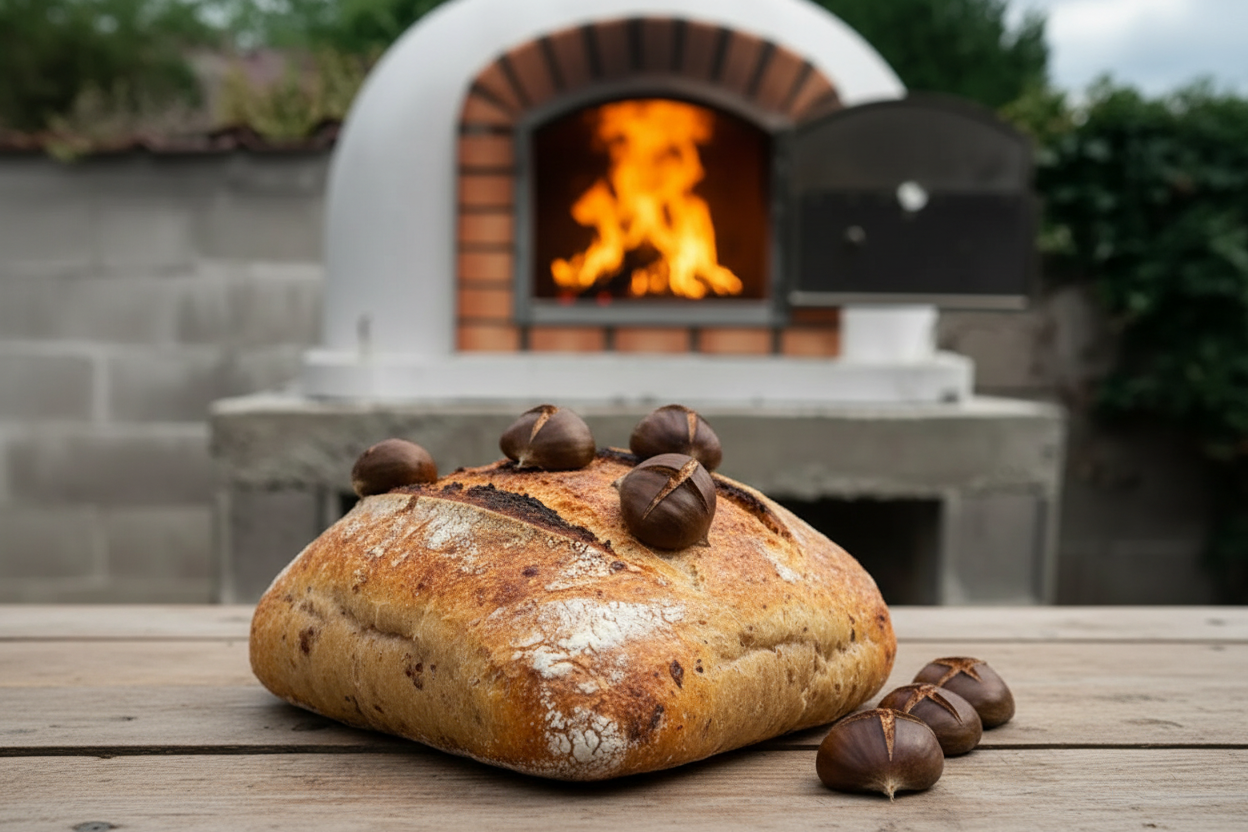 Recette de pain aux châtaignes au four à bois My Barbecue