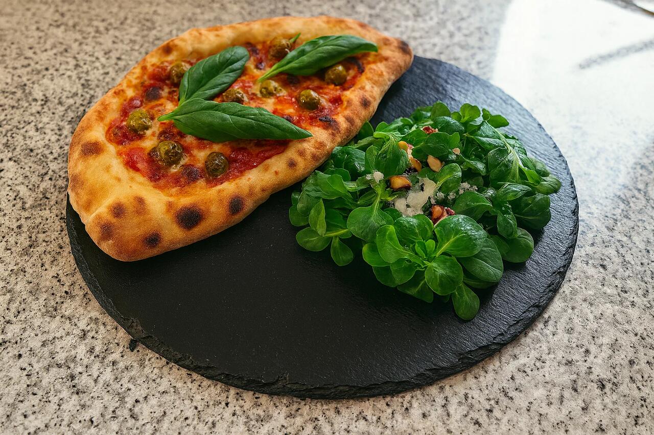 Calzone italienne cuite au four à bois Maximus avec garniture fromage