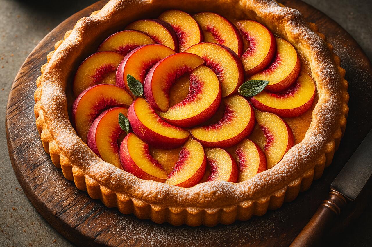 Tarte et clafoutis aux fruits cuits au four à bois