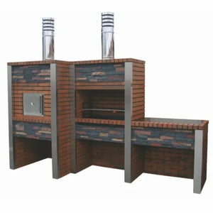 Barbecue en Pierre avec Four et Évier