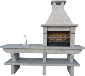 Barbecue en Granit avec Évier