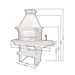 barbecue en pierre reconstituee pr4030f