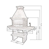 barbecue en pierre reconstituee pr4030f