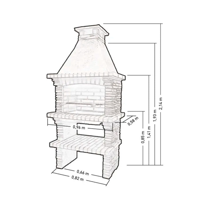 barbecue en pierre brico pr4000f