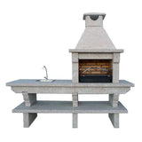 Barbecue en granit avec évier du Portugal GR42F