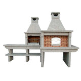 Barbecue granit avec four et évier GR56F