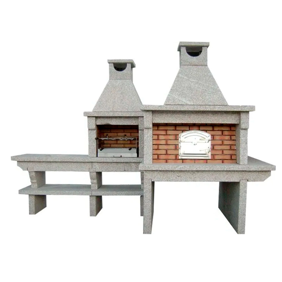 Barbecue granit avec four et évier GR56F