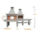 Barbecue GR56F installé