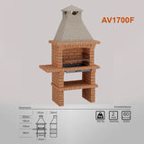 Barbecue Brique en Dur AV1700F