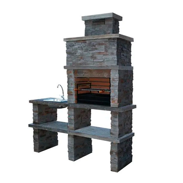 barbecue pierre reconstituee avec evier av270f