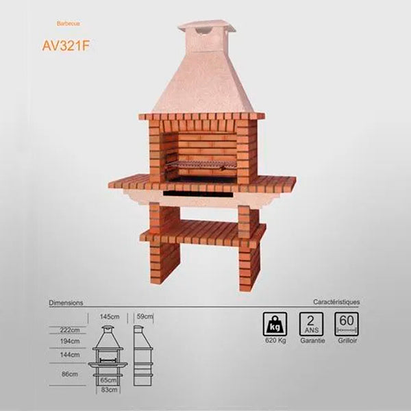 Barbecue AV321F installé