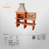 Kit barbecue AV325PF vue latérale