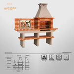 Barbecue AV332PF vue frontale