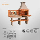 Barbecue AV332PF vue frontale