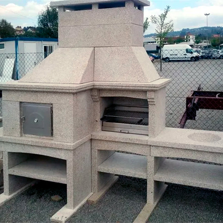 barbecue granit avec four a pizza gr65f