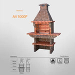 barbecue fixe en kit av1000f