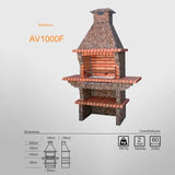 barbecue fixe en kit av1000f