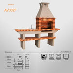 Barbecue AV332F vue latérale