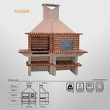 barbecue avec four a pain av5350f