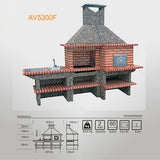 barbecue et four a pizza exterieur av5300f