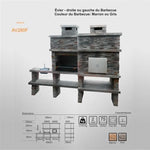 barbecue en beton avec four a bois av280f