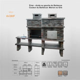 barbecue en beton avec four a bois av280f