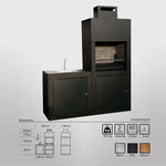 barbecue moderne avec evier av40m