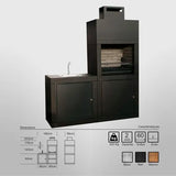 barbecue moderne avec evier av40m