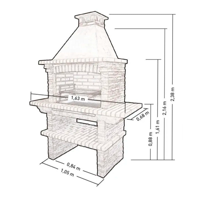 barbecue en pierre du portugal pr4210f