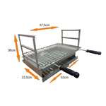 grilloir encastrable en inox 53x33 5 ac40f