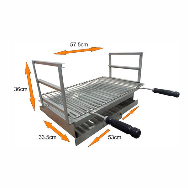 grilloir encastrable en inox 53x33 5 ac40f