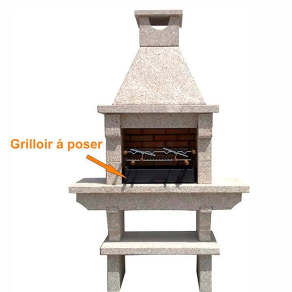 grilloir a poser en fer 56x40 ac56f