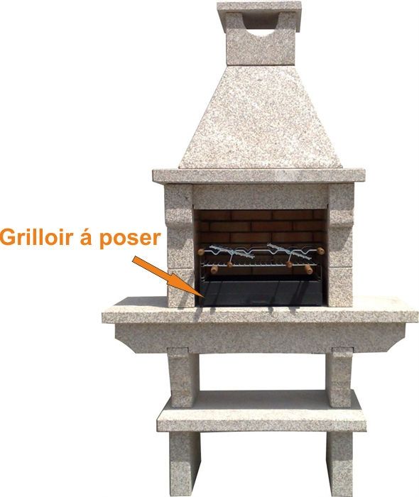 grilloir a poser en fer 75x40 ac42f