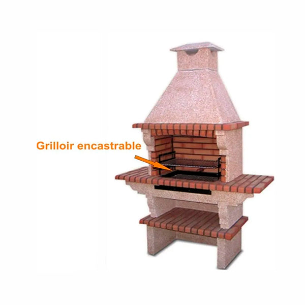 grilloir encastrable en fer 53x33 5 ac46f