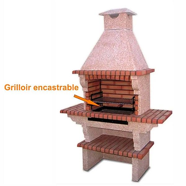 grilloir encastrable en fer 68x34 ac52f