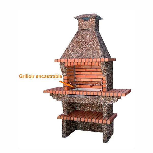 grilloir encastrable en inox 53x33 5 ac40f