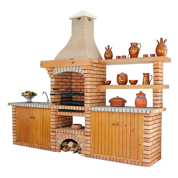 barbecue en briques avec evier ce8040f