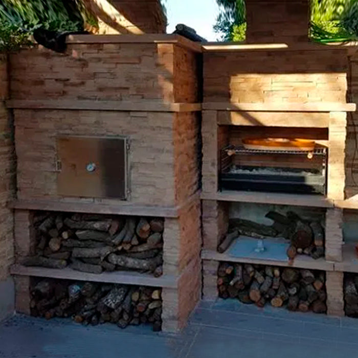 barbecue en beton avec four a bois av280f