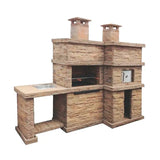 barbecue en pierre et four a bois pr4740f