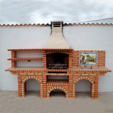 barbecue en brique avec evier ce6010f