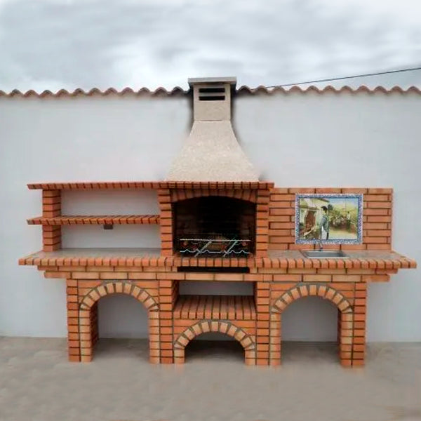 barbecue en brique avec evier ce6010f