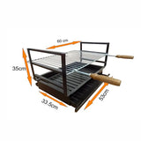 grilloir encastrable en fer 53x33 5 ac46f