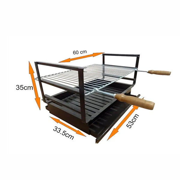 grilloir encastrable en fer 53x33 5 ac46f