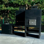 barbecue moderne avec four et evier av80m