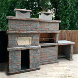 barbecue en pierre et four a bois pr4740f